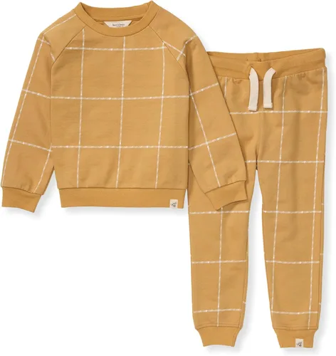 Vista 20 de Burt's Bees Baby Boys Organic Cotton Sweatshirt & Jogger Set, Outfit Bundle Fútbol de lavado ácido