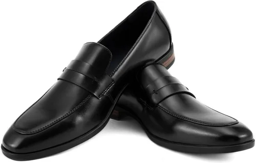 Vista 6 de Mocasines formales Penny para hombre, zapatos de vestir clásicos sin cordones