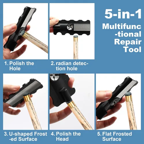Vista 5 de Coolrunner Kit de reparación de tacos de billar, accesorios de repuesto para tacos de billar de 36 piezas