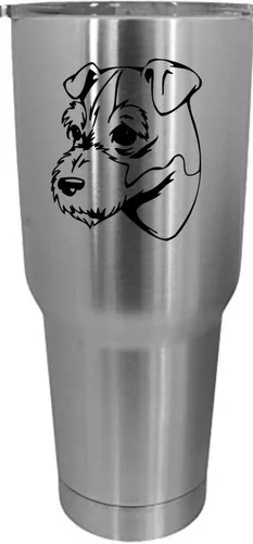 Vista 497 de Cairn Terrier - Vaso grabado con temática de perro, 30 onzas
