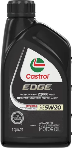 Vista 2 de Castrol EDGE 5W-20 Advanced - Aceite de motor sintético completo, 1 cuarto de galón, paquete de 6