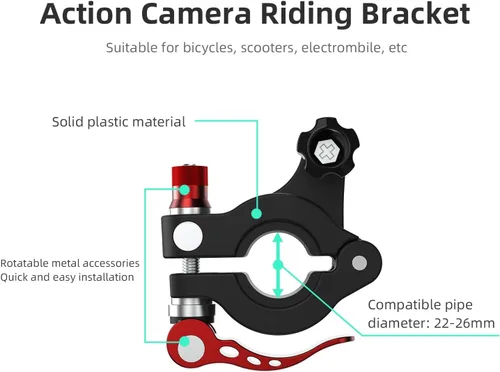 Vista 8 de BTG DJI RC 2 Soporte de control remoto en bicicleta Soporte de montaje para bicicleta DJI Mavic 4 Pro/Flip/Mavic Air 3S/Mini 4 Pro Compatible