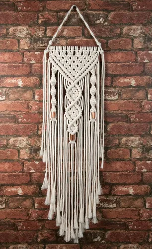 Vista 2 de Solid Oak Kit de colgador de pared Macramé - Doble giro, versión original