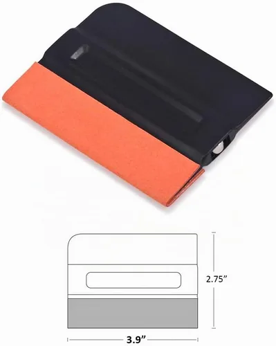 Vista 7 de Gomake Escobilla de vinilo para envoltura de vinilo de 4 pulgadas con borde de fieltro de microfibra, herramienta aplicadora de calcomanías