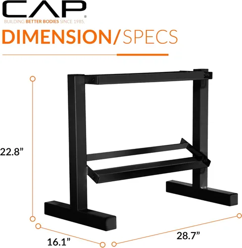 Vista 4 de Estante Cap Barbell para mancuernas, de dos niveles
