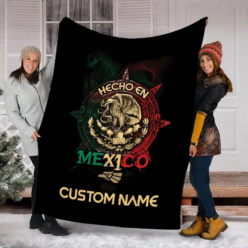 Vista 20 de Manta de México personalizada con nombre para hombres y mujeres, manta personalizada con bandera de México, manta de bandera mexicana, regalo