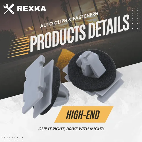 Vista 3 de Rexka 10 clips de moldeo de rueda basculante 19352782 68172491AA compatibles con GM Chevrolet GMC Cadillac Jeep Cherokee Compass Grand Cherokee