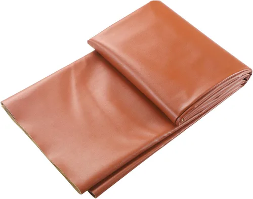 Vista 11 de Picheng Hojas de cuero sintético de vinilo: tela de piel sintética lisa negra impermeable de 54 x 36 pulgadas, tapicería de vinilo suave sintético