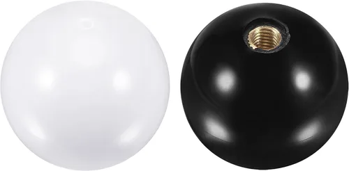 Vista 5 de uxcell Joystick Head Rocker Ball Top Handle Arcade Game Reemplazo BlancoNegro