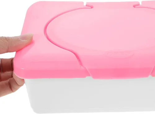 Vista 9 de ARTIBETTER Caja de pañuelos húmedos reutilizables, paquete de 2 toallitas hidratantes, contenedor organizador para el hogar, oficina, automóvil