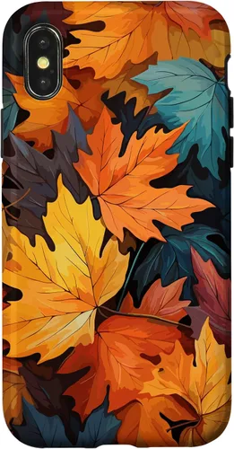 Vista 5 de Colorful Leaves Otoño y Otoño Tema, Otoño Color Funda para iPhone 17