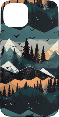 Vista 9 de iPhone 16 Abstract Outdoor Landscape Aesthetic Mountain Case