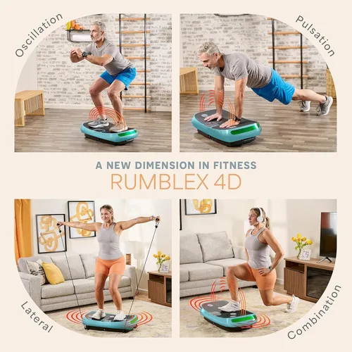 Vista 3 de [Usado] Lifepro Rumblex - Máquina de ejercicio con placa de vibración curvada 4D