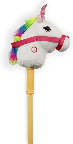 Vista 8 de Ponyland: Animal de palo de música, dinosaurio verde, botón de música, palo resistente de dos piezas con cabeza de animal de felpa suave colorida