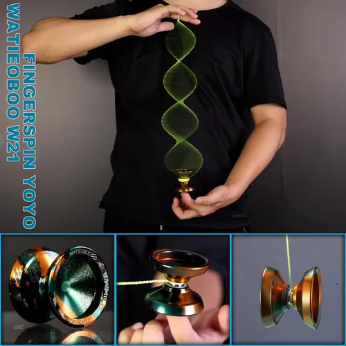Vista 2 de Yoyo R8 Responsive Yoyo para principiantes, Yoyos profesionales no responsivos para adultos Pro Yoyos de trucos de metal con kit de rodamientos Yo