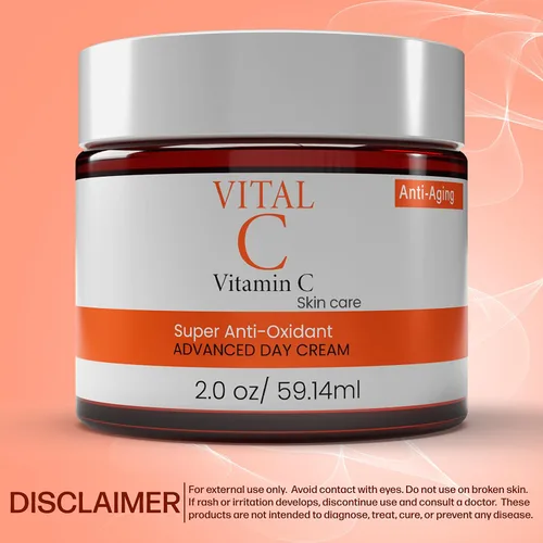 Vista 6 de Dermapeutics Crema hidratante facial avanzada con vitamina C – Antioxidante, hidratante de día y noche para reducir arrugas, líneas finas, ojeras