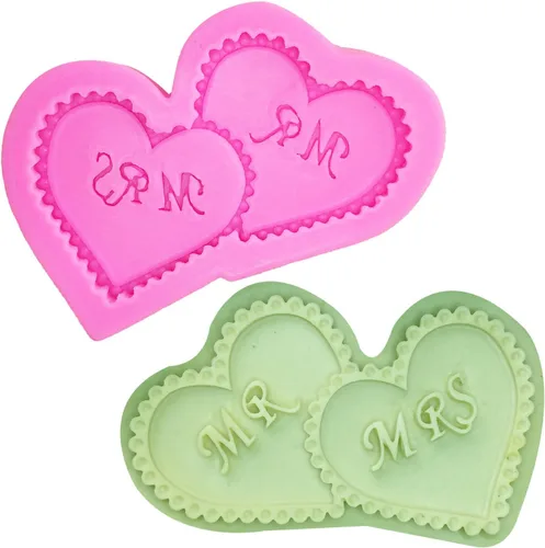 Vista 13 de Molde de silicona para chocolate, dulces y pasteles, forma de corazón, luna, estrella, lazo, grado alimenticio, reutilizable, resistente a altas
