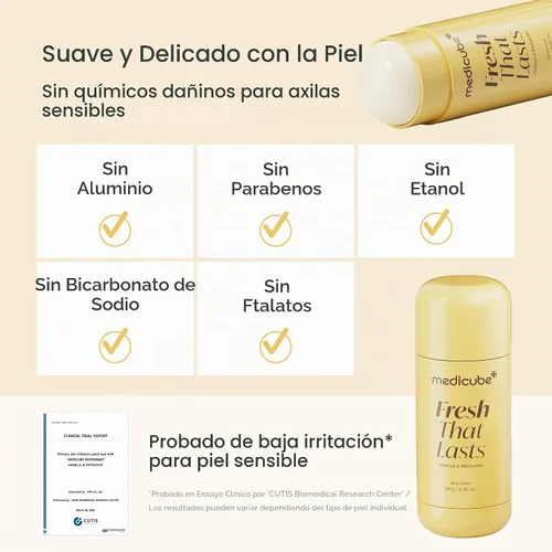 Vista 7 de medicube Desodorante con cúrcuma de ácido kójico, aroma de vainilla dulce