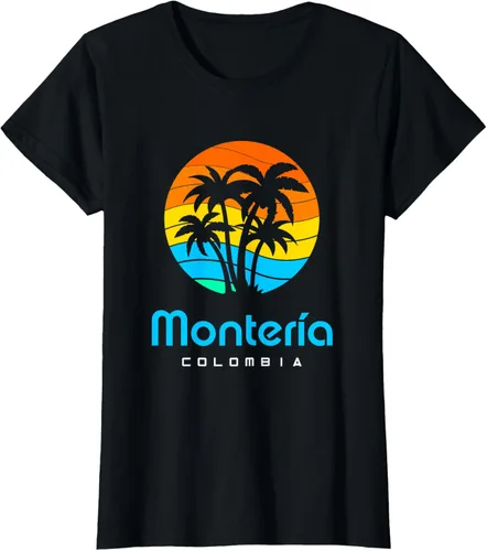 Vista 40 de Camiseta Montería Colombia, Negro