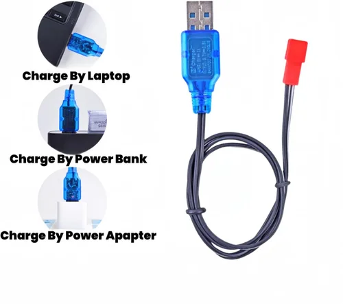 Vista 5 de 2 unids 3.7 V 800 mAh 25C 902540 Lipo batería recargable JST Plug con cargador USB para X56W X400 X400W X300C X400C X800 HS110 HS200 S670 V950hd