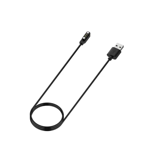 Vista 4 de Cable USB para reloj inteligente AKUMAKA i70, cargador magnético de 2 pines para mujeres con relojes inteligentes de diamantes