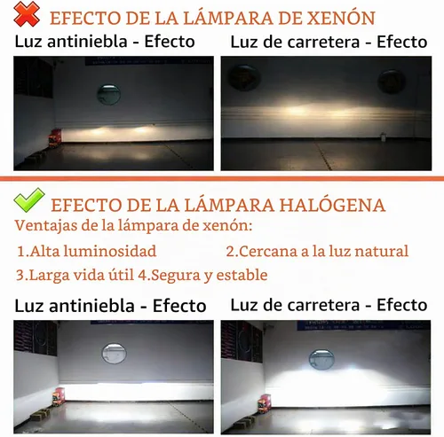 Vista 6 de Fokes H4656 Faro halógeno sellado de haz Super visión con luces altas y bajas （127mm cuadrados, 165mm）, #H4656