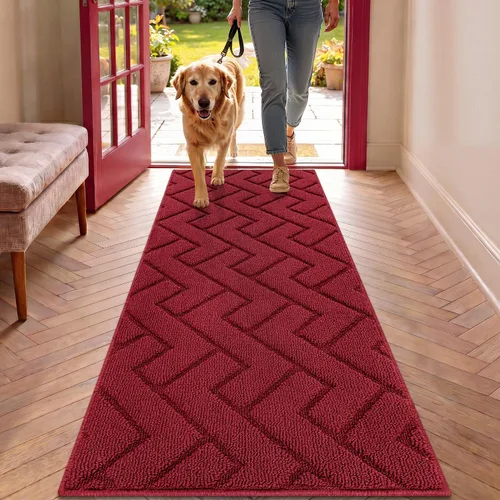 Vista 15 de hicorfe Tapete para puerta delantera para entrada exterior, 20 x 31.5 pulgadas, absorbente, resistente a la suciedad, tapetes de bienvenida