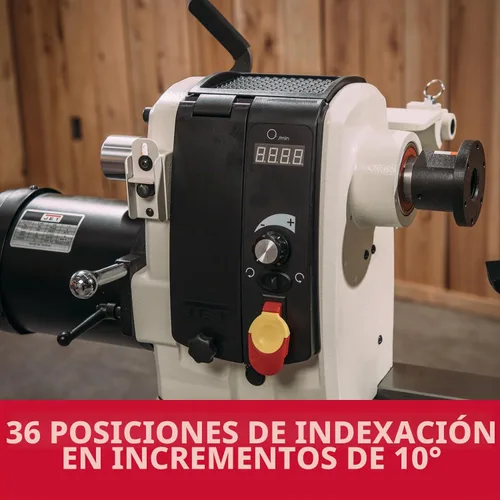 Vista 2 de JET 18" x 40" EVS Torno para carpintería, 2 HP, 230V 1Ph (Modelo JWL-1840EVS)