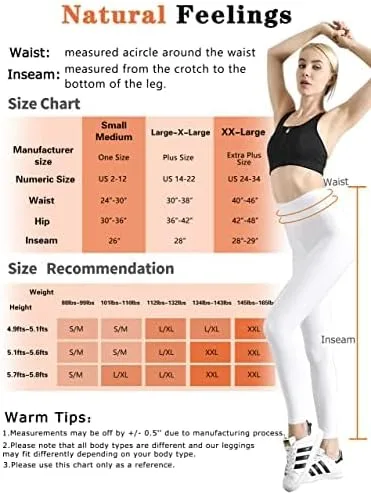 Vista 6 de Natural Feelings - Leggings de cintura alta para mujer, ultrasuaves, elásticos, opacos, ajustados, para yoga, talla única y talla extragrande
