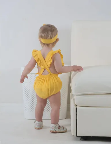 Vista 35 de Shalofer Traje de primer cumpleaños para bebé niña con diadema