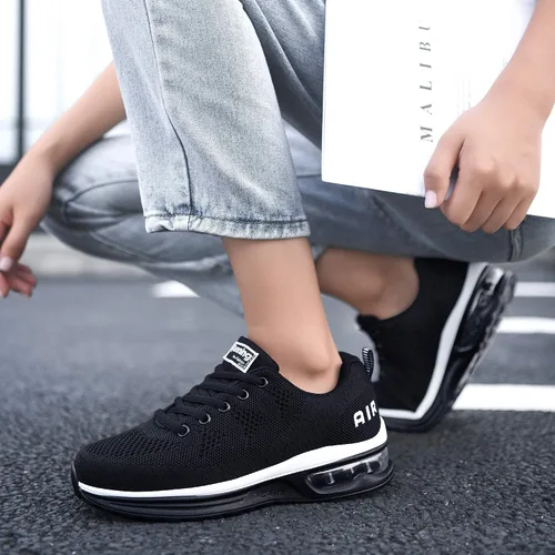 Vista 7 de GOOBON Tenis femeninas Air zapatillas para tenis deportes entrenamiento gimnasio correr tallas 55-10