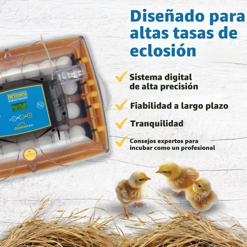 Vista 2 de Brinsea Ovation 28 EX - Incubadora de huevos, control de humedad y libro educativo