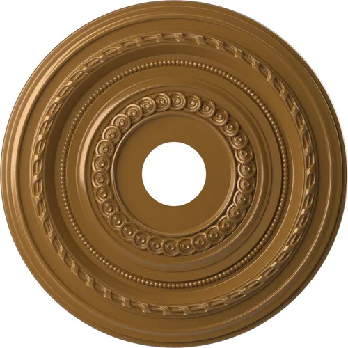 Vista 70 de Ekena Millwork CMP10CO Cole Medallón de techo de PVC termoformado (se adapta a toldos de hasta 4 1/4"), 10 "OD x 3 1/2" ID x 3/4" P