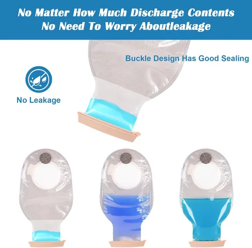 Vista 7 de 10 clips para bolsa de ostomía, abrazaderas para bolsa drenable, cierre de cola Reusable, Universal Curved Closure Colostomy Clamps for Colostomys