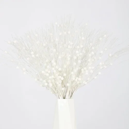 Vista 9 de Joyhalo Paquete de 24 púas y aerosoles para árbol de Navidad, decoraciones de relleno de árbol de Navidad, adornos de tallo de bayas con purpurina