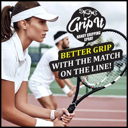 Vista 6 de Grip-iT - Spray de agarre de mano mejorado, agarre de poste y agarre de tenis - Reemplazo de tiza líquida - Complementa tu cinta de agarre de tenis