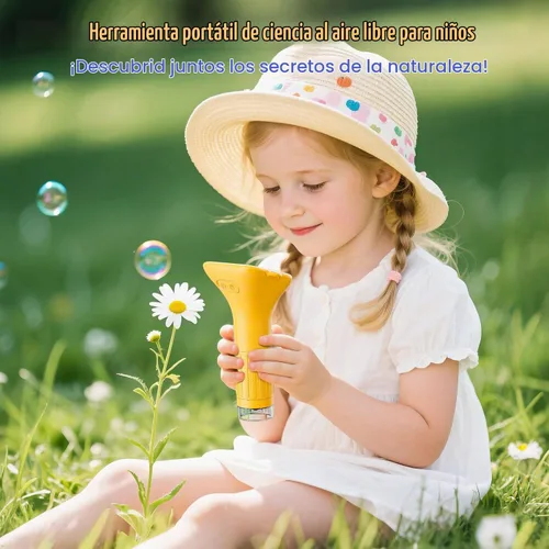 Vista 6 de SKYBASIC Microscopio Digital para Niños, Pantalla de 2" Microscopio de Mano 1000X HD de Bolsillo Microscopios Portátiles con Cámara, Regalos