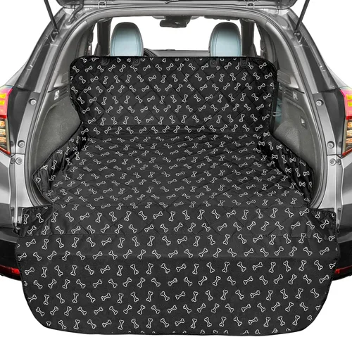 Vista 15 de Forro de carga SUV para perros - Funda para maletero para SUV con protector de solapa para parachoques A-Negro