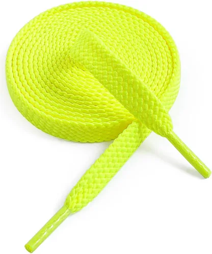 Vista 31 de VSUDO Cordones planos para tenis, cordones para tenis, cordones atléticos 01 Blanco