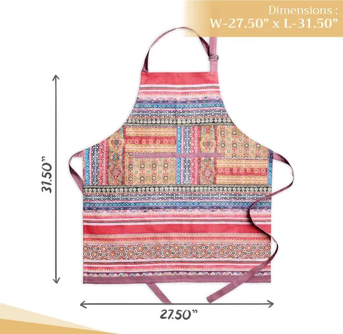 Vista 402 de Maison d' Hermine Delantales para mujer con bolsillo, 100% algodón (27.50 x 31.50 pulgadas)