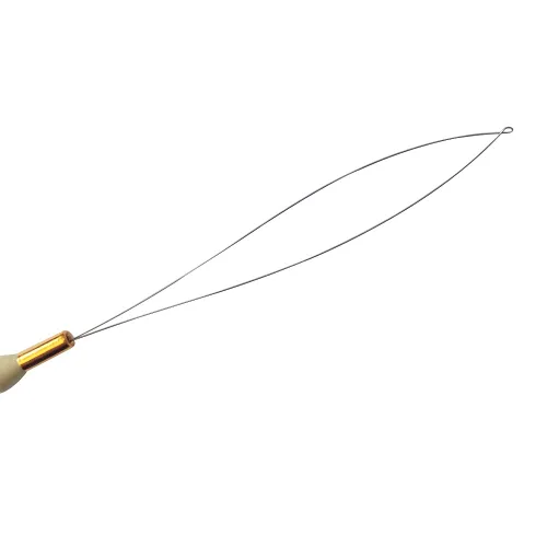 Vista 5 de 6 piezas de extensión de cabello, enhebrador de aguja, herramienta de gancho para tirar de alambre, micro anillos, nano cuentas, herramienta
