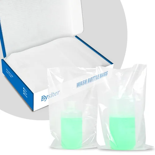 Vista 2 de 200 bolsas para botellas de tatuaje, desechables para botellas de lavado de tatuajes, fundas para bolsas de botellas para apretar, accesorios