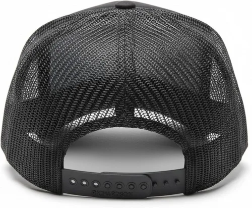 Vista 2 de Jeep Richardson - Gorra de béisbol de 7 paneles con parche a presión para hombre, gorra de béisbol (gris jaspeado/negro), Gris jaspeado / Negro