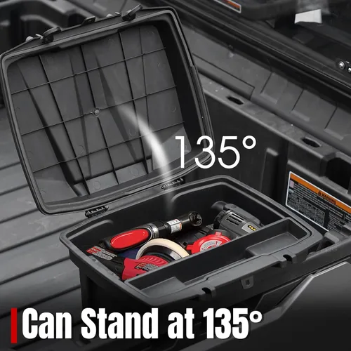 Vista 6 de A & UTV PRO Caja de almacenamiento de cama para Can Am Defender, HD10 HD9 HD8 HD5 Max/Can Am Commander, compatible con accesorios Can-Am Defender