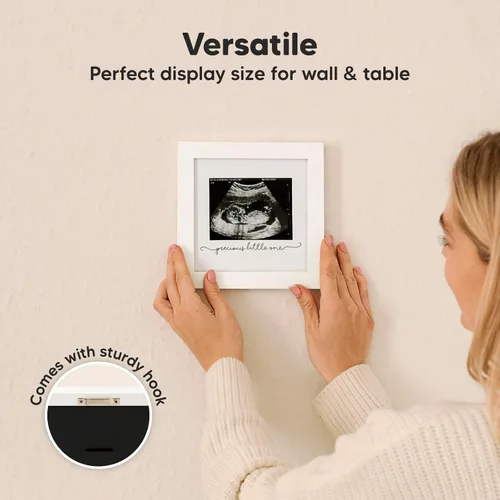 Vista 5 de KeaBabies Portarretratos de ecografía para bebé, modernos marcos de fotos de ultrasonido para mamá, regalos de primer embarazo para futura mamá