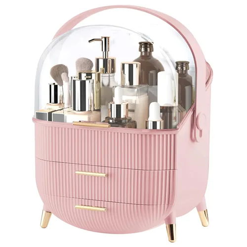 Vista 8 de Organizadores y almacenamiento de maquillaje, organizador de maquillaje para tocador, organizadores de cosméticos para el cuidado de la piel