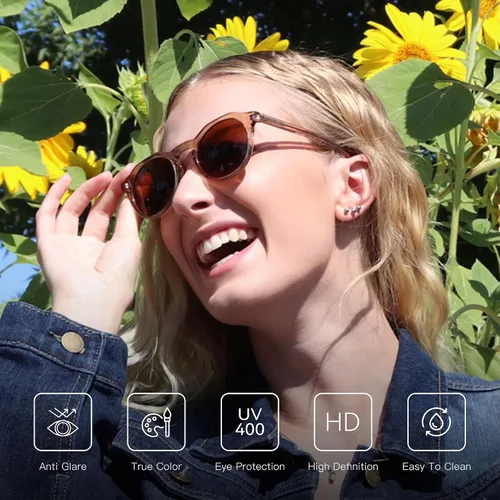 Vista 12 de ZENOTTIC Gafas de sol polarizadas redondas vintage para hombres y mujeres con protección UV400