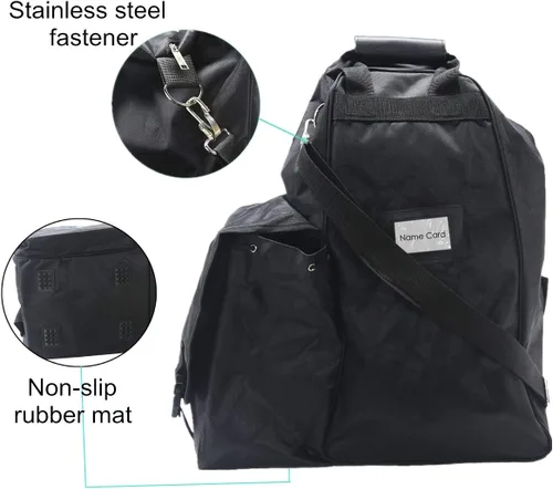 Vista 3 de Botas de equitación profesionales llevan bolsas ecuestres duraderas portátiles con compartimento para casco