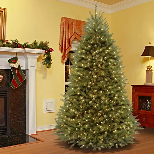 Vista 2 de National Tree Company Árbol de Navidad artificial preiluminado de abeto