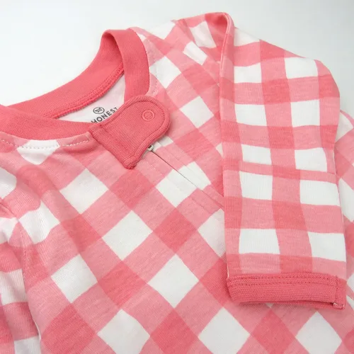 Vista 2 de HonestBaby Pijama de algodón orgánico con pies para dormir y jugar para bebé niña